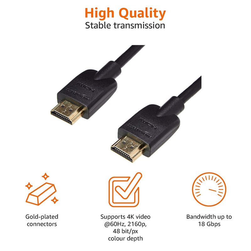 AmazonBasics Flexible Premium HDMI Cable