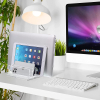 Parikshit Sublimation Vertical Laptop Storage Stand Multiple Laptop Rack Holder Stand Tabletop Desk Organizer Fits All Laptops 4 Compartment