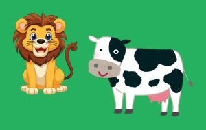 the lion and the cows story