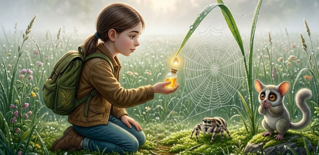 The Meadow, the Dew, and the Very Grumpy Hedgehog