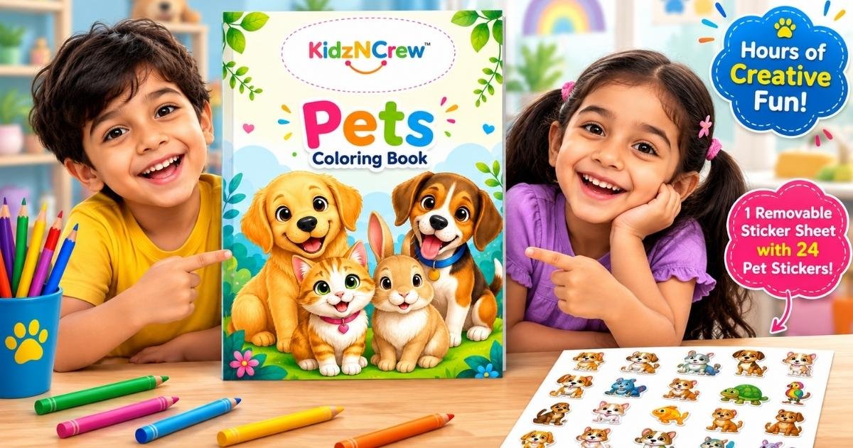 KidzNCrew Pets Coloring Book