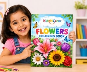 flowers coloring book thumbnail