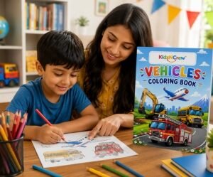 vehicles coloring book thumbnail