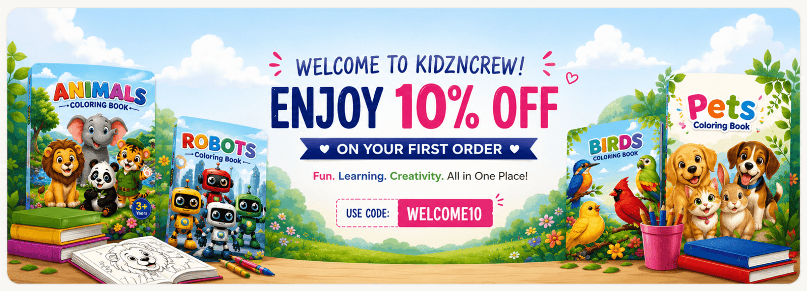WELCOME 10 - Shop Page